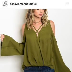 Olive Green Top